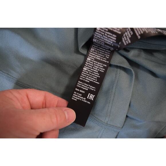 Kari Traa Pullover Womens Medium Blue Gray Long Sleeve Half Zip Athletic Top - Picture 6 of 6